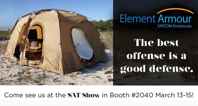 StephenSwerline's tweet photo. Don't forget to go by and see @ElementArmour this week at Satellite 2018 if you're going to be in town. #satellite2018 #yourcommswillthankyou #elementarmour https://t.co/XPelyC88iu
