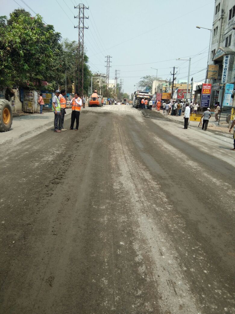 Swachh Namaskar Sir,
Inpection of Restoration of road at Housing Board colony main Road  with   German Technology by  SE, East in Kapra Circle-1 
<a href="/CommissionrGHMC/">Commissioner GHMC</a> <a href="/GHMCOnline/">GHMC</a> <a href="/bonthurammohan/">Dr. Bonthu Rammohan</a> <a href="/KTRTRS/">#RAMpage</a>
