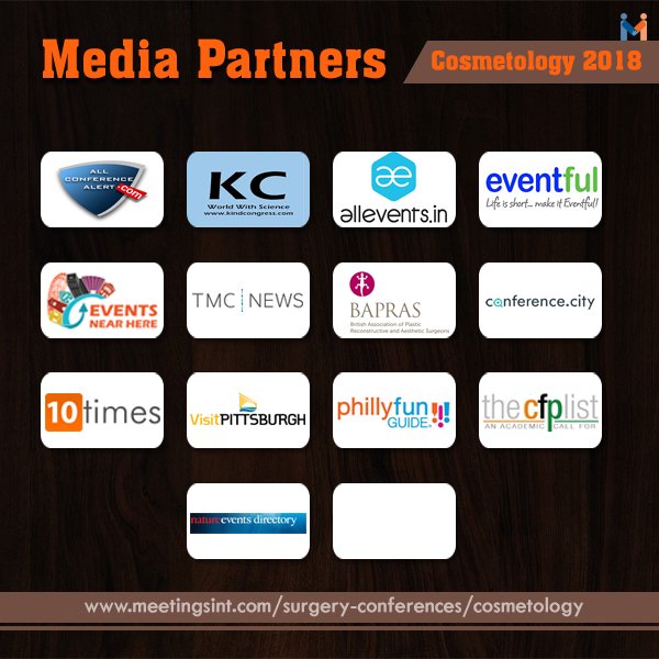 CosmetologyCong's tweet photo. International Conference on Cosmetology &amp; Trichology 
July 23-24, 2018. #Melbourne, #Australia
#ThankYou to all our #Media Partners
https://t.co/4mkeFTtkEt https://t.co/pmdOUAiRs4