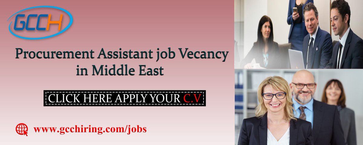 shultzds326's tweet image. We are hiring for Procurement Assistant

For further inquiry please visit at: 
gcchiring.com/job/1156/procu…

For more jobs please visit at: gcchiring.com/jobs

#services #hiring #procurement #assistant  #order #decisions #sales #account #works #vecancies #jobs #employers #jeddah