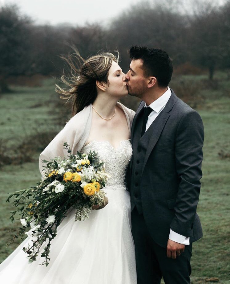 The kiss... Another of my favourite weddings from last year. That special moment as a newly married couple. Chloe in her beautiful Ellis gown at Trevenna Barns captured by the talented Miss Imagination Photography.