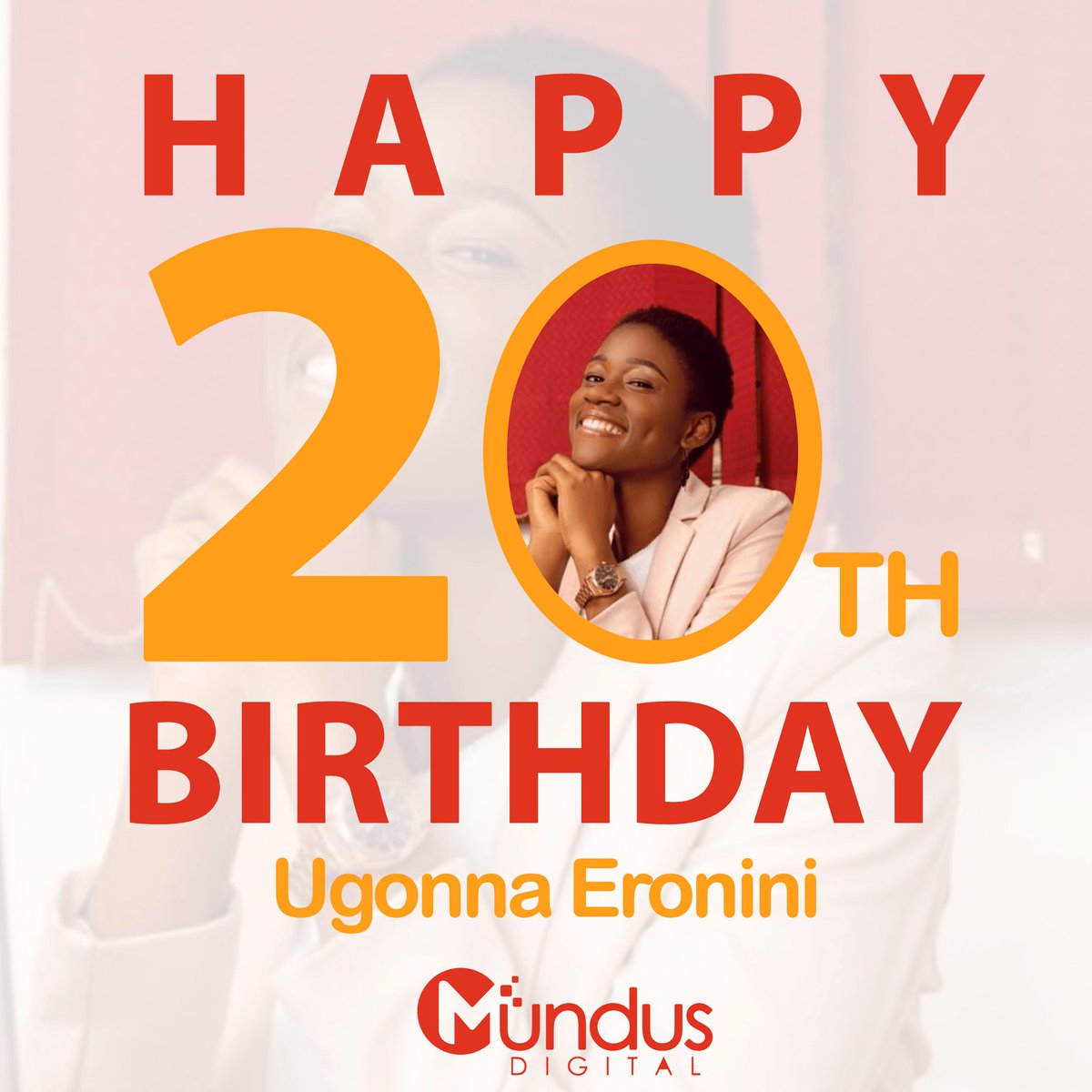 MundusDigital's tweet photo. Happy Birthday to our beautiful and smart content lead @thisisugonna
 
We love you and wish you the very best of this day. #MundusDigital https://t.co/HxA66IgKti
