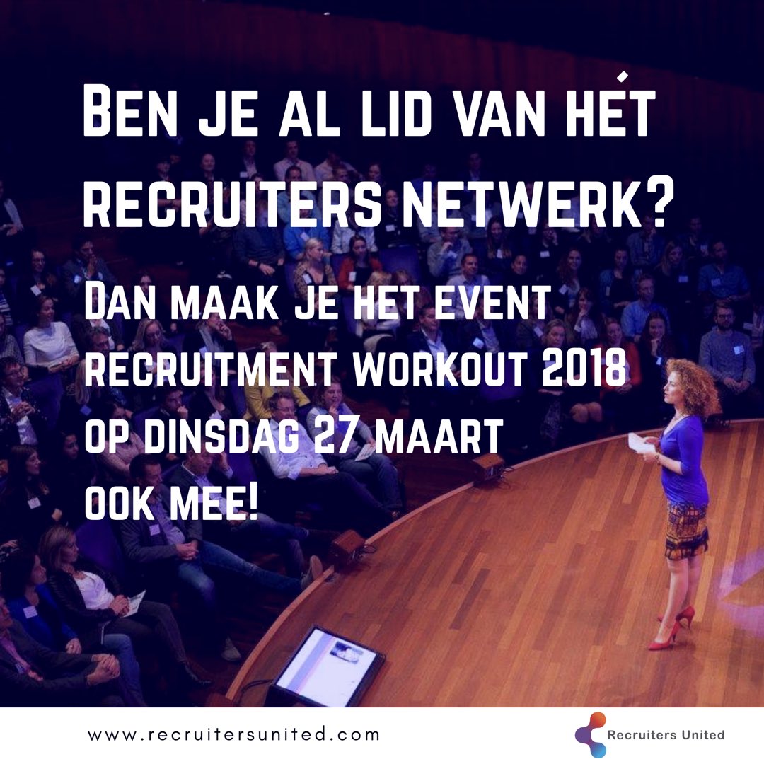 aanmelden via recruitersunited.com/contact/
