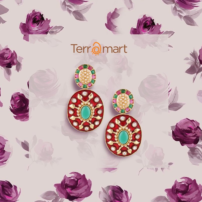 Terra_Mart's tweet photo. #TerramartxJhumkas
Our love for #enamel jhumkas never seems to end! Shop the best of antique fashion here: https://t.co/xFGNFw2KZp https://t.co/eNzmYjSslK