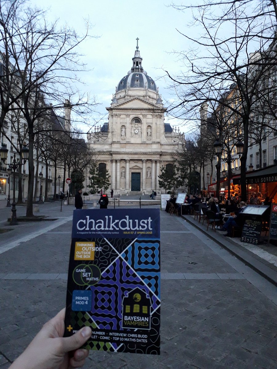 rafaelprietoc's tweet photo. Ceci n'est pas la nouvelle édition du @chalkdustmag à La Sorbonne #Magritte #issue07 online tomorrow! https://t.co/dG9fdcvO6p