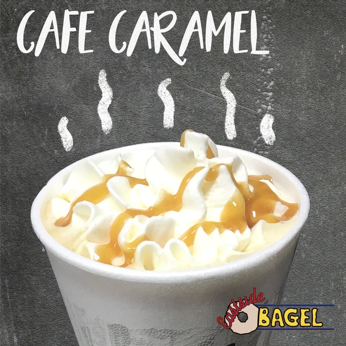 Winter mornings are cold and dark.
Come try a #delicious #cafecaramel to warm up your morning! 
Made fresh at Eastside Bagel!

#coffee #breakfast #bagels #detroit #stclairshores