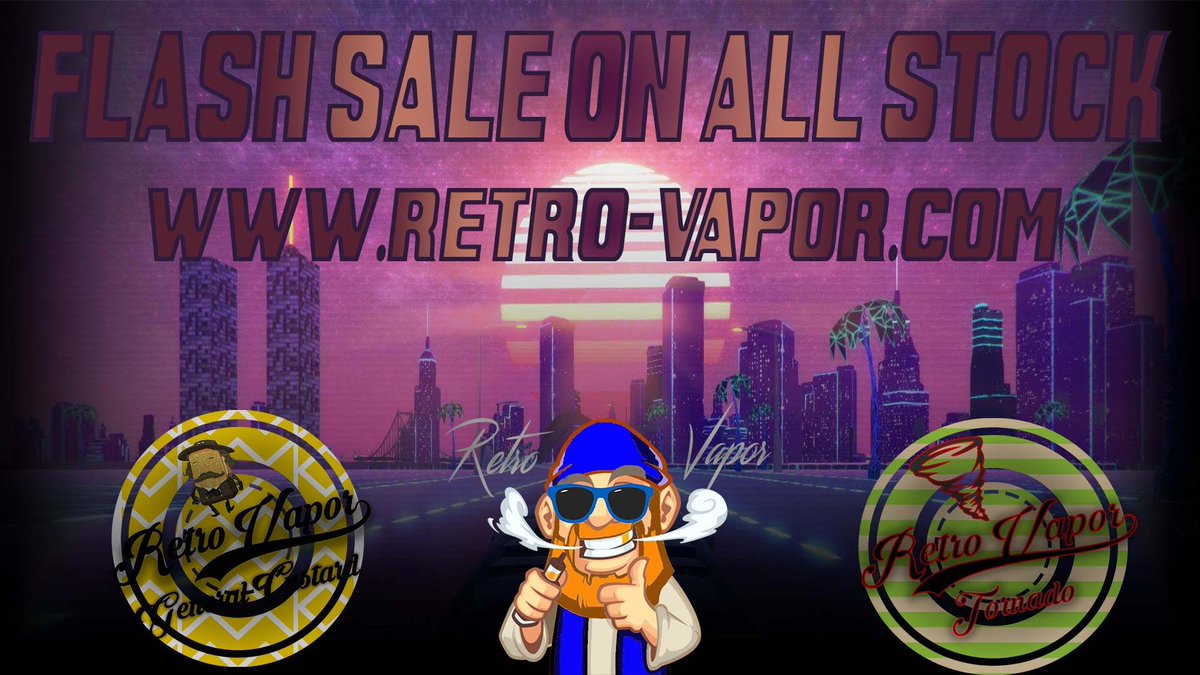 Flashsale over at retro-vapor.com grab yourself a deal while you can all stock £5 #vaping #vapegiveaway #vapelife #vapeporn #vapelyfe #vapefam #vapeon #vaporizer #vapers #vapeshop #vapefamily #cloudchasing #vapeuk #Vape #vapeon #Retweet #follow