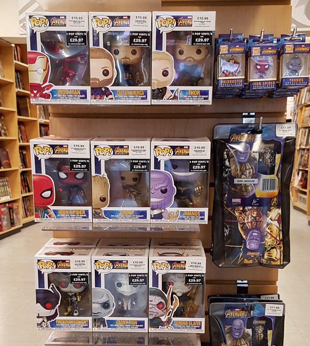 ForbiddenPlanet's tweet photo. #InfinityWar Pop!s have come to #FPCroydon! https://t.co/e3vzQDR5bl