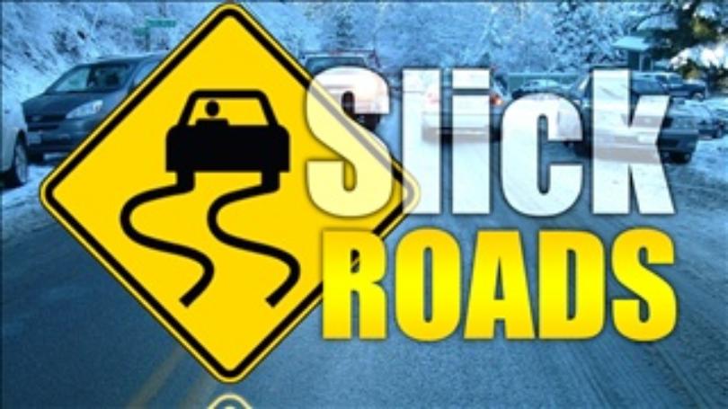 madisonvillepd's tweet photo. PLEASE WATCH OUT FOR THE SLICK ROADS!  While the snow has moved out of our area, it has caused slick spots on the roads.  Temperatures are right at freezing which can cause black ice.  The slick spots should disappear later in the day when the temperatures rise above freezing. https://t.co/YsUL0IfqM8