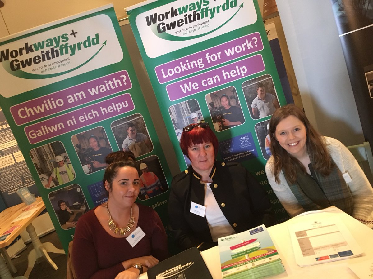 Rebecca, Jackie &amp; Hannah from @WorkwaysPlus  are set up at the #BHConversation  ready to talk to young people about help &amp;suppprt available