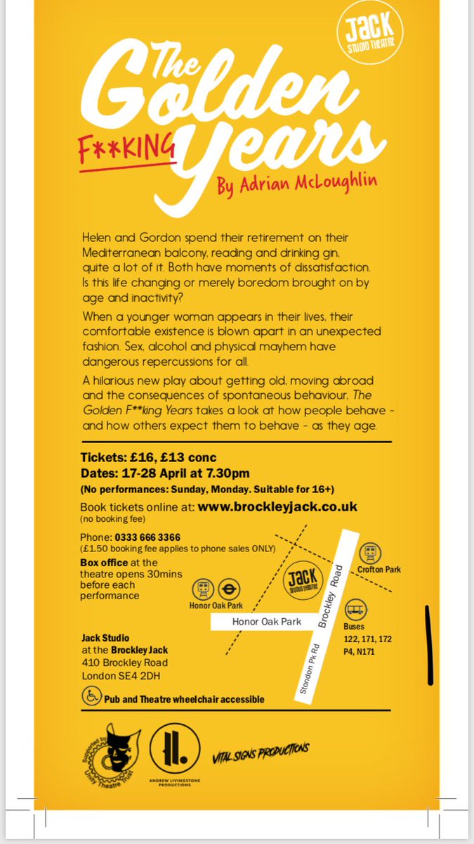 VitalSignsProd's tweet photo. Booking is open! Soon we’ll be rehearsing and before you know it, we’ll be sold out - so don’t hang about. See @Admac111 @MaclarenDeborah @AnneliPage @BrocJackTheatre #apriltreat https://t.co/kEP2H7447F