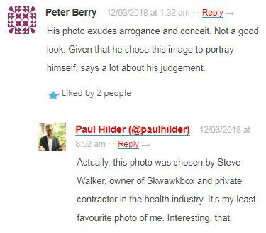 TheRedRoar's tweet photo. Grossly unfair treatment of @PaulHilder by Skwawkbox. If Paul could please share his favourite picture of himself we will make sure it's used in any of our coverage. #GS4TheMany #FakeNewsNetwork https://t.co/GBOwl2z2YN