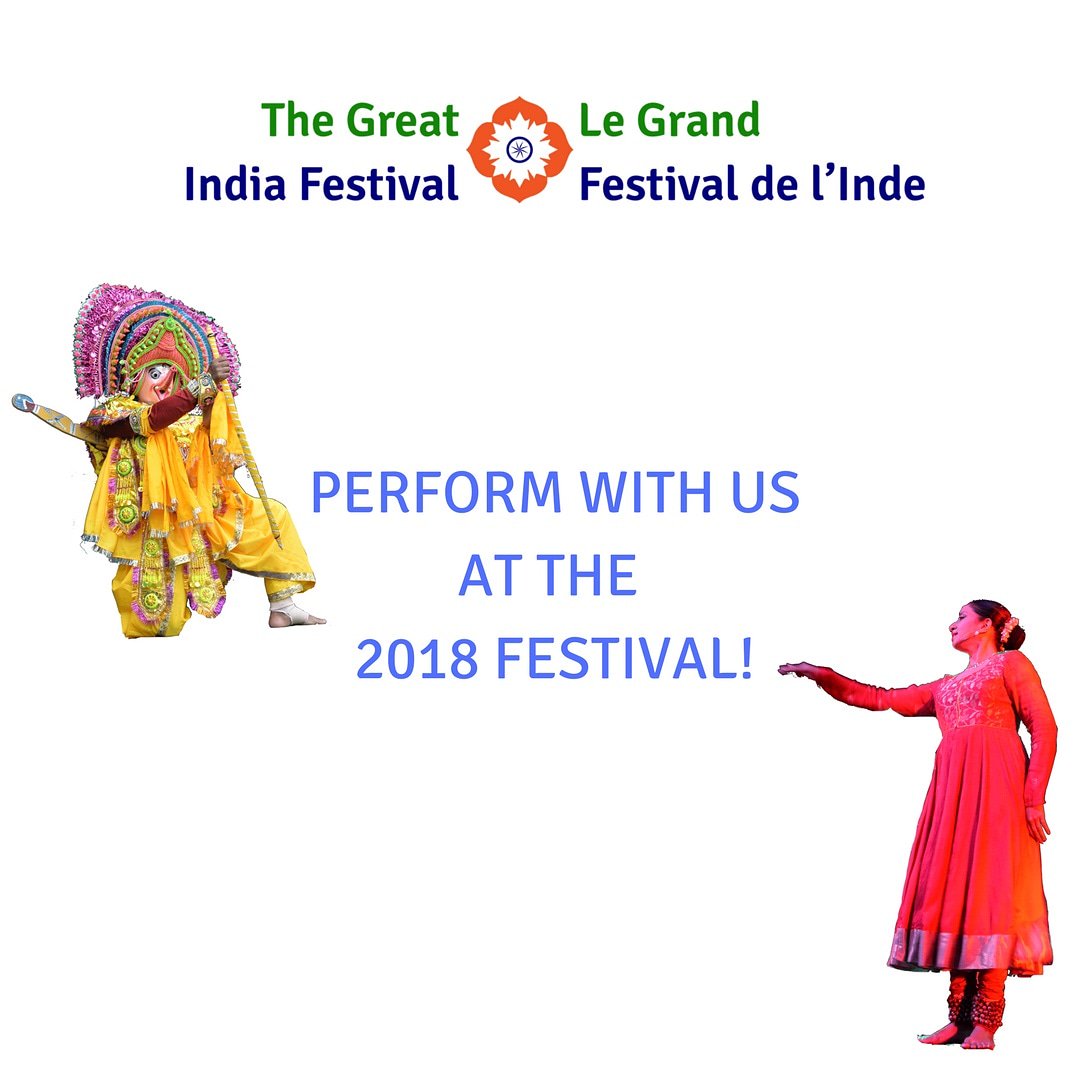 tgifOttawa's tweet photo. Hello artists! The Great India Festival is now officially accepting applications for performances for the 2018 festival. 

If you are interested, please visit our facebook page to access the application form. We will get in touch with you shortly. Have a great week ahead! https://t.co/DaDBSYrZaX