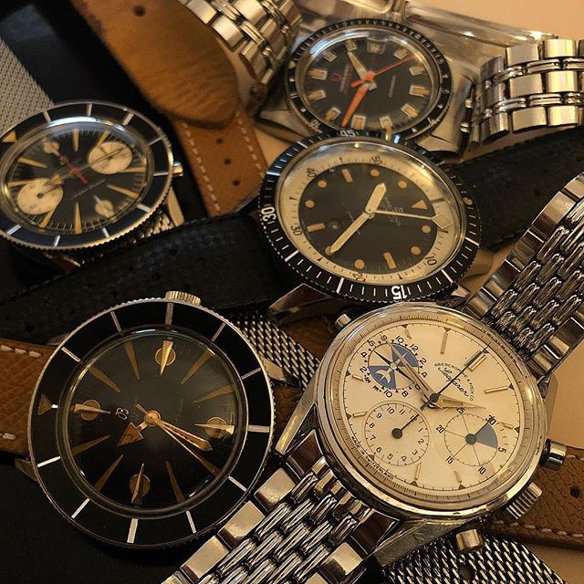 WatchFred_IG's tweet photo. #vintagechronograph & #vintagediver โค๏ธ
.
lunch with friends and some #watches ๐
.
#seafarer #superocean #poleroutersub
.
#vintagebreitling #breitling #heuer #vintageheuer #universalgeneve #watchesofinstagram #legendaryfuture #watchfam #vintagewatch #โฆ https://t.co/krP5oLqN07 https://t.co/Ishz6afH0I