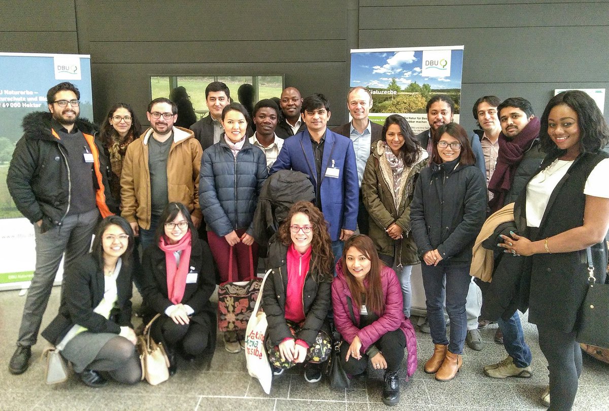 #ICPfellows <a href="/AvHStiftung/">Humboldt-Stiftung</a> visiting us in Osnabrück: Discussing about climate change, environmental communication and sustainable buildings. Enjoy your stay!