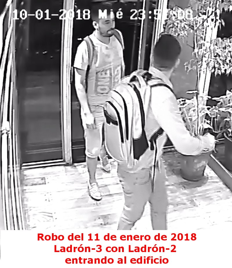 Te pido q compartas estas fotos. Con el poder de las redes vamos a sacar de la calle a estos delincuentes. El 11 de enero de 2018 estos ladrones robaron a mano armada, primero en el departamento de mi hija y yerno y después en mi casa mientras los mantenían a ellos como rehenes.