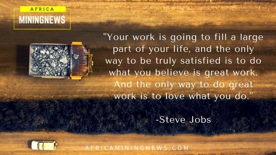 Wampex25's tweet photo. #MondayMotivation: The only way to truly do great work is to love what you do - Steve Jobs.
#AfricaMiningNews
#Mining
#AfricaMining
#MineWork https://t.co/GVCX1ndaPC