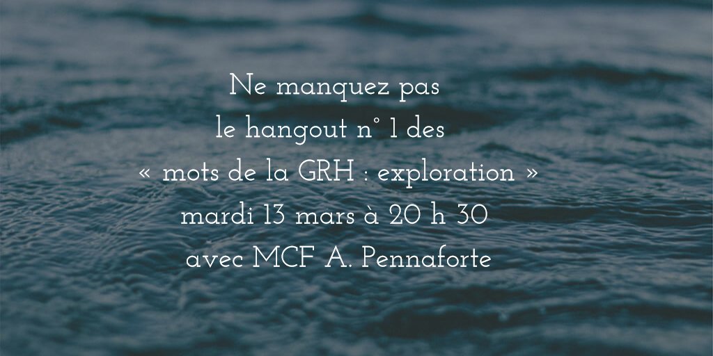 Les Mots De La Grh Exploration Cnam