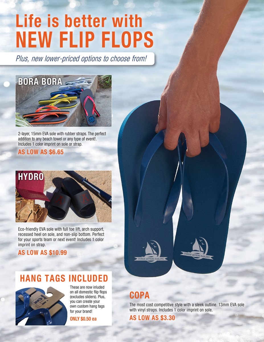 EmbroidMeKanata's tweet photo. With more snow on the forecast, we can't help but dream of the warm, sunny days ahead. Flip flops are a great giveaway all year round! Clients and employees can use them during the summer months or during their winter getaways! Contact us to find out more! https://t.co/IlwcXtxS8y