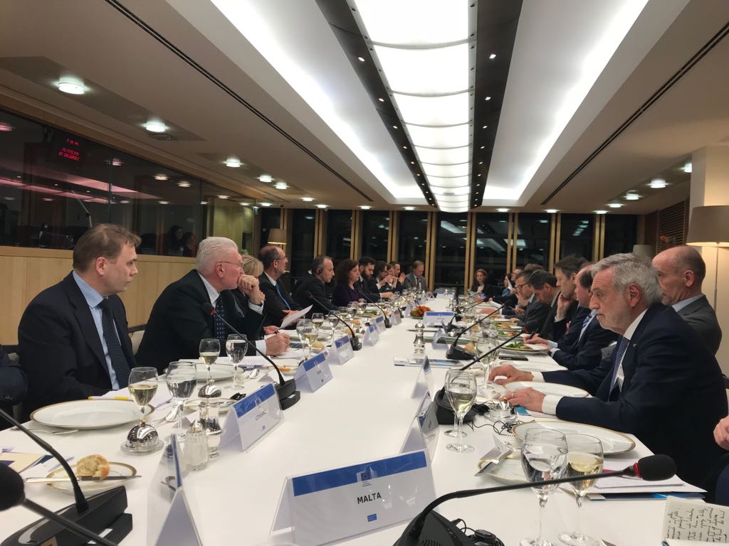 With 🇪🇺Research Ministers discussing the way forward for #research and #innovation in Europe and how we should direct innovation to solve the pressing global challenges of our time. #MISSIONS #EU_eic #H2020future