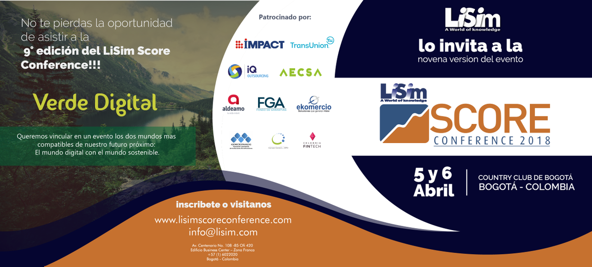 revistamprende's tweet photo. ¡Participa en la 9° edición de @LiSimGroup Conference 2018! Inscribete en https://t.co/Z3OCtHal2X y se parte de la fusión del mundo digital con el mundo sostenible. #VerdeDigital 💡 https://t.co/AK0Z0JENrT