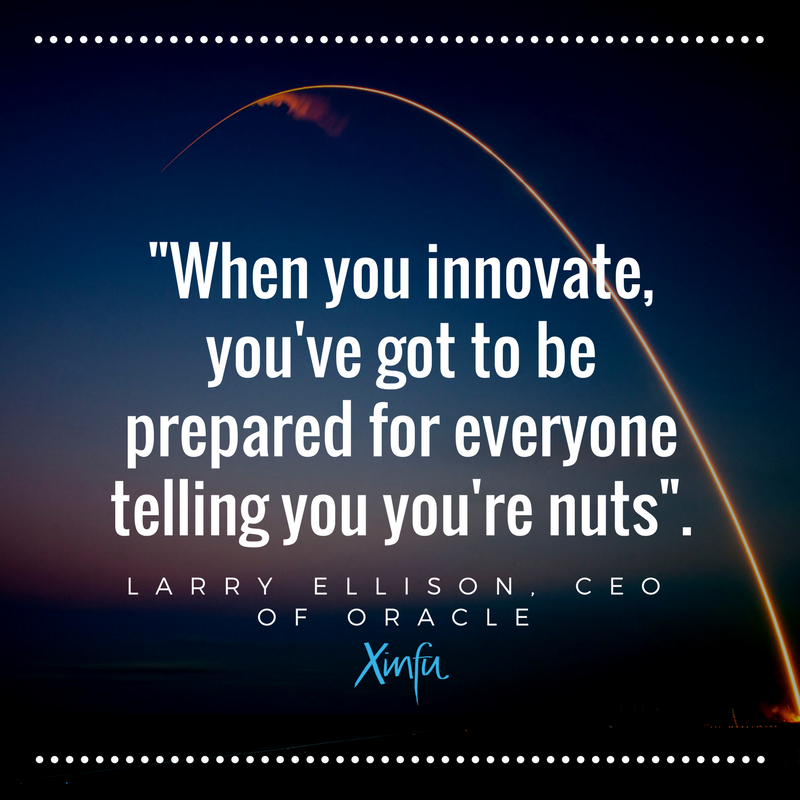 NPattersonnp2's tweet photo. When you #innovate you've got to be prepared for everyone telling you you're nuts. Larry Ellison #WisdomForBusiness #founder #startup https://t.co/bPpRTs56sk