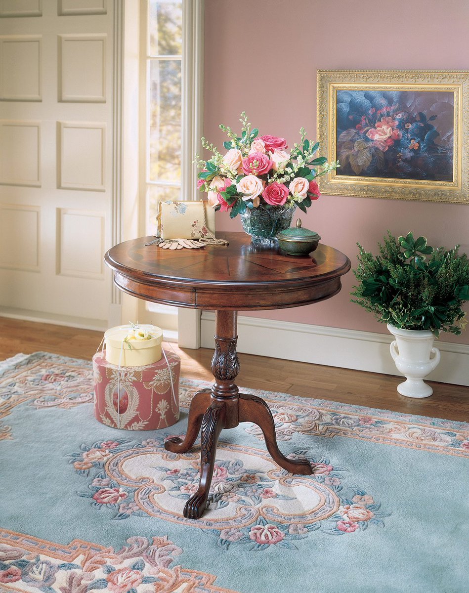 HomeGallery's tweet image. Save 15% on select items from Butler Specialty Company! This round pedestal accent table is perfect for making a beautiful statement in your home bit.ly/2Gjz3C3