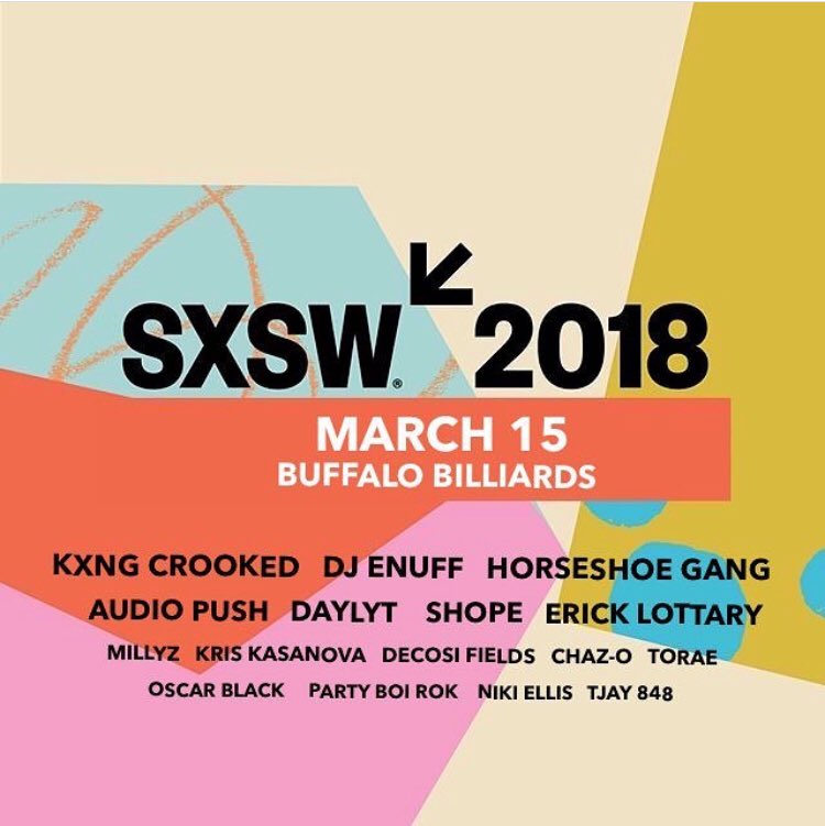 OnBeatMusic's tweet image. Thurs. 15th - DJing a Showcase
8pm 
Buffalo Billiards
201 E. 6th St. Austin, TX 78701
#SXSW
#MyExecutiveRoom