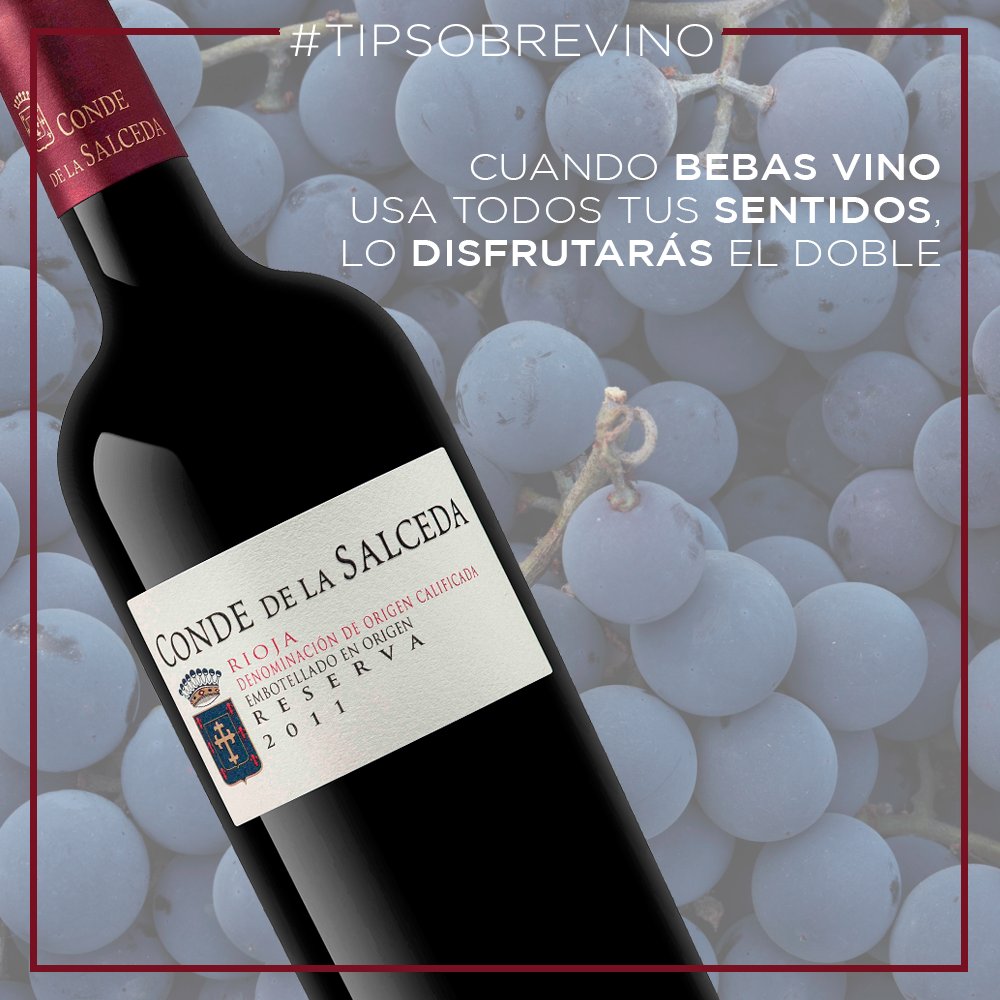#Consejo Pon todos tus sentidos en el deleite del #vino y podrás saborear todos y cada uno de sus aromas. #vinotime #wine #winelover #winetasting #winetime #winery #ilovewine #viñasalceda #riojaalavesa #salceda #compartesalceda