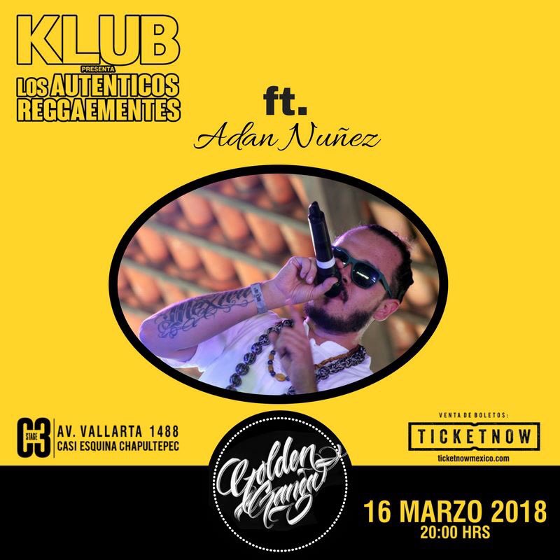 CasaDelPueblo3's tweet photo. Seguimos con nuestras participaciones sorpresa. 
Y esta vez toca el turno a una de las voces mas representativas de la escena reggae-fussion de Guanatos. 
La voz de Adan Samuel Nuñez Valencia de Golden Ganga se unira a  Klub este 16 de marzo en el C3 Stage https://t.co/QQCf0nM1ZZ