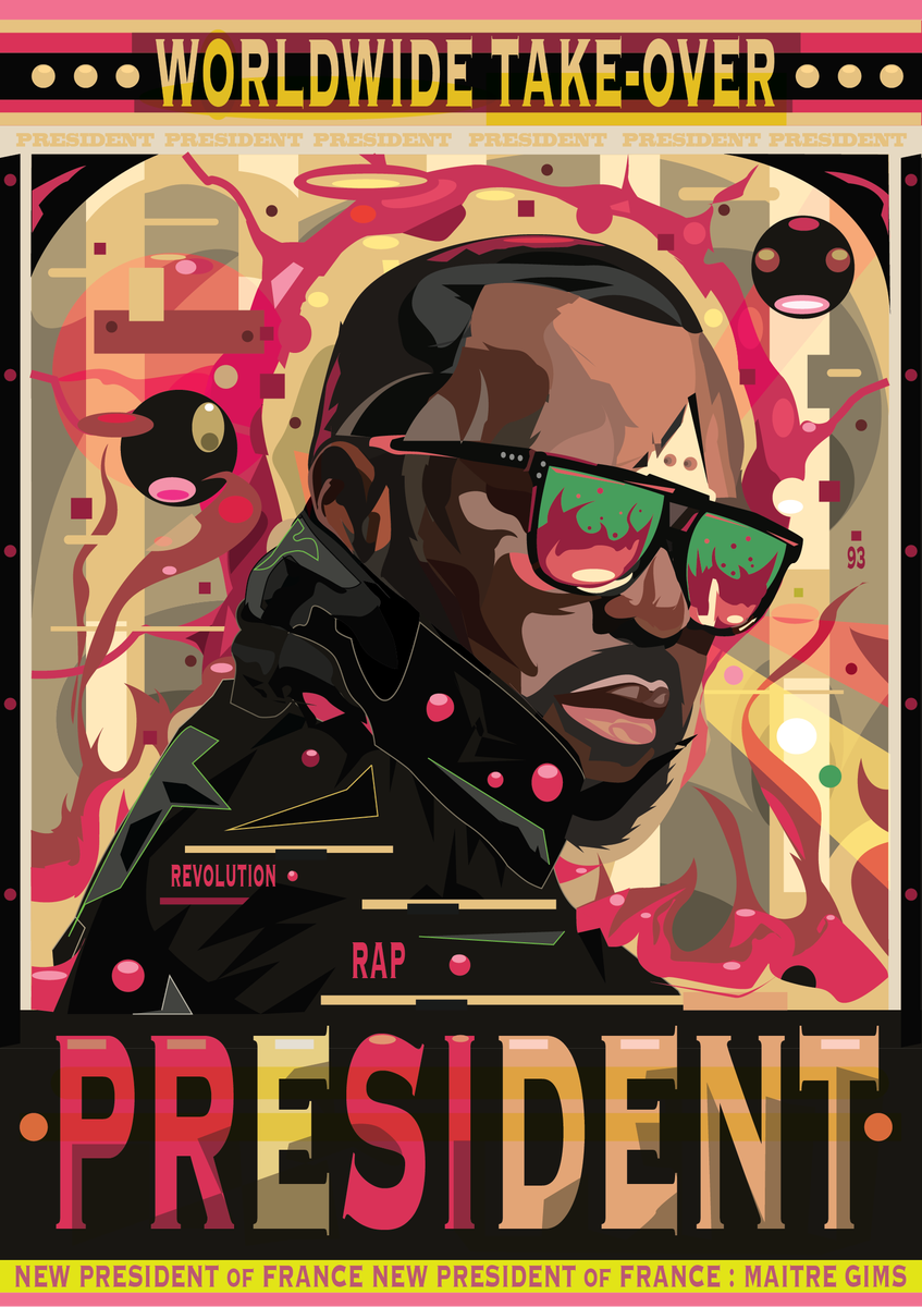 artboy___'s tweet photo. @MaitreGims Voici votre portrait par moi. Bien à vous. Artboy. https://t.co/1uij5bjHmM