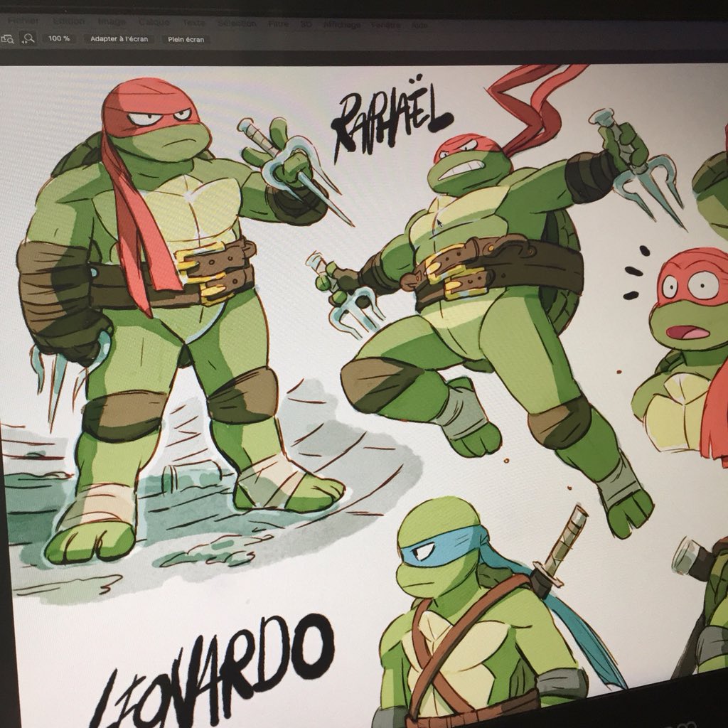 Turtle power ! Back in 2016, Nickelodeon asked me to play with weapons and turtles, that was fun. #tmnt #Nickelodeon #fabienmense 