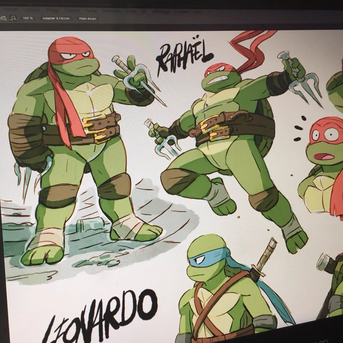 Turtle power ! Back in 2016, Nickelodeon asked me to play with weapons and turtles, that was fun. #tmnt #Nickelodeon #fabienmense 