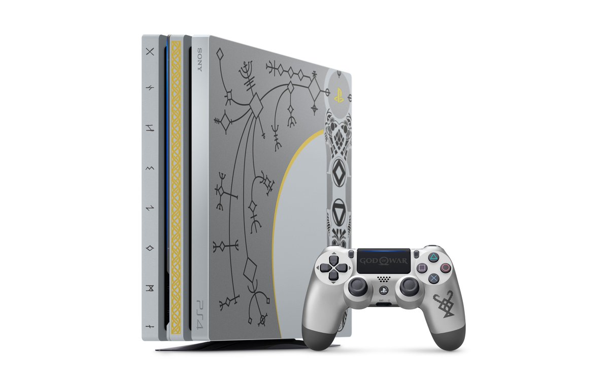 SonySantaMonica's tweet photo. #ICYMI: Our Limited Edition #GodofWar PS4 Pro is a beautiful recreation of Kratos' Leviathan Axe & its skill tree
Read more details: https://t.co/qoprARJa8e https://t.co/B6KxPOx81R