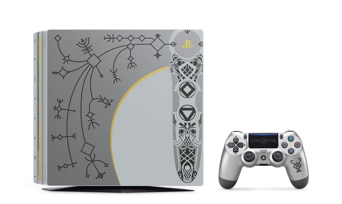 SonySantaMonica's tweet photo. #ICYMI: Our Limited Edition #GodofWar PS4 Pro is a beautiful recreation of Kratos' Leviathan Axe & its skill tree
Read more details: https://t.co/qoprARJa8e https://t.co/B6KxPOx81R
