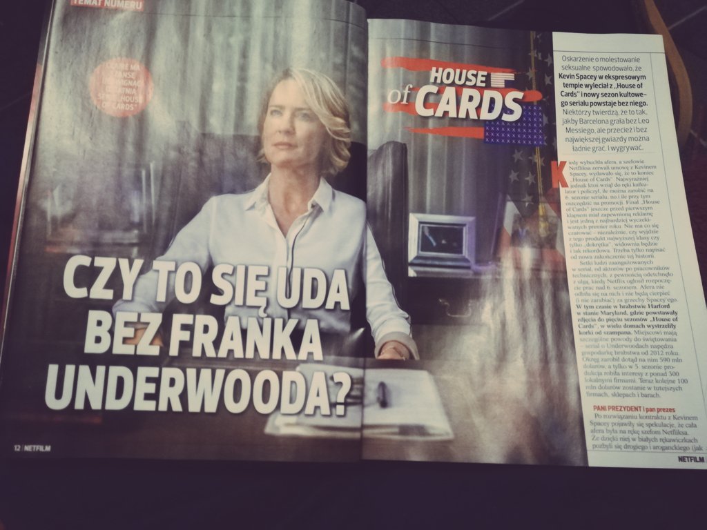 h_jezierski's tweet photo. Z niecierpliwością czekam na #6sezon @HouseofCards @NetflixPL
Zapowiada się na prawdę ciekawie 😃
#HouseOfCards #Netflix https://t.co/bLB31tGubn