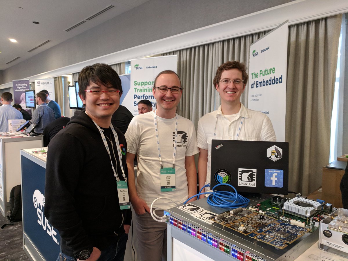 hugelgupf's tweet image. Repping #LinuxBoot at #lfelc #openiot