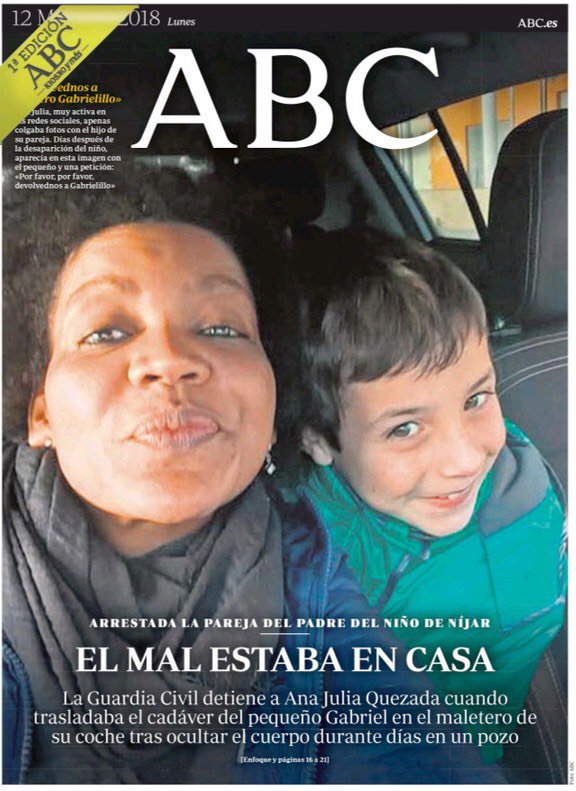 heifredi's tweet photo. « Le Mal était à la maison. »
#Gabriel #GabrielCruz #TodosSomosGabriel https://t.co/0syn9vlZwl