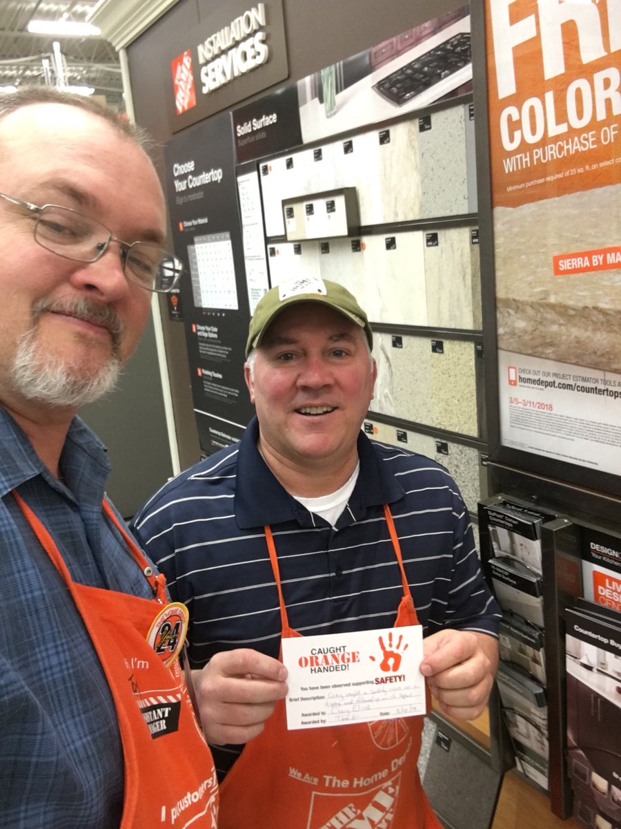 Craig from 4168 Hanover caught orange handed! Thanks Craig for finding and fixing a safety issue on a display. <a href="/WendyMcclintock/">Wendy Hulsizer</a> <a href="/Tedd4177/">Tedd Terry 4125</a>