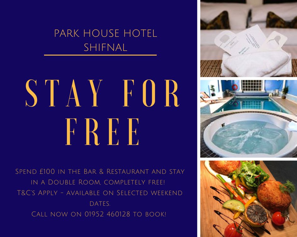 ParkHseShifnal's tweet photo. New WEEKEND dates released for our "Stay for Free" offer @ParkHseShifnal DM for more info or email reservations@parkhousehotel.net
#stayforfree
#accommodationdeal
#dealoftheday
#shifnal https://t.co/ycijdR1oF0