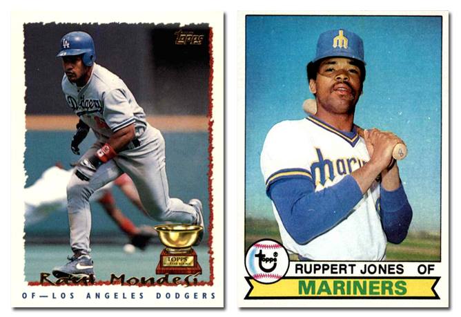 3/12 Happy Birthday to Raul Mondesi & Ruppert Jones  (1995 Topps & 1979 Topps cards) 