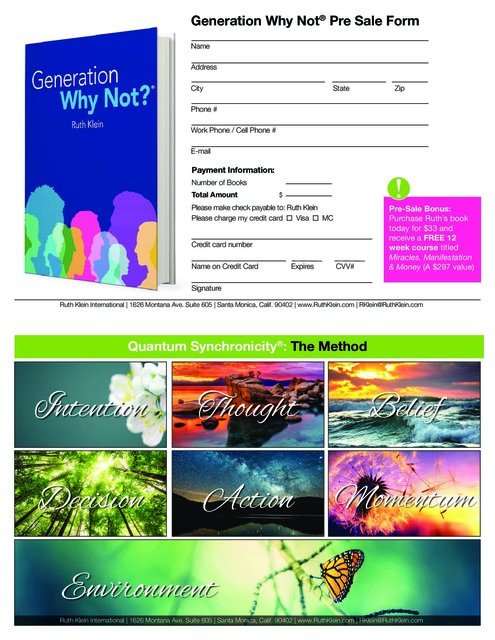 RuthKlein's tweet image. I&apos;m Pre-selling my week book for 12 week course on miracles manifestation and money. Click the link below to Pre-Order for Generation Why Not now! crwd.fr/2FOAsmi #GenWhyNot #GenerationWhyNot #books