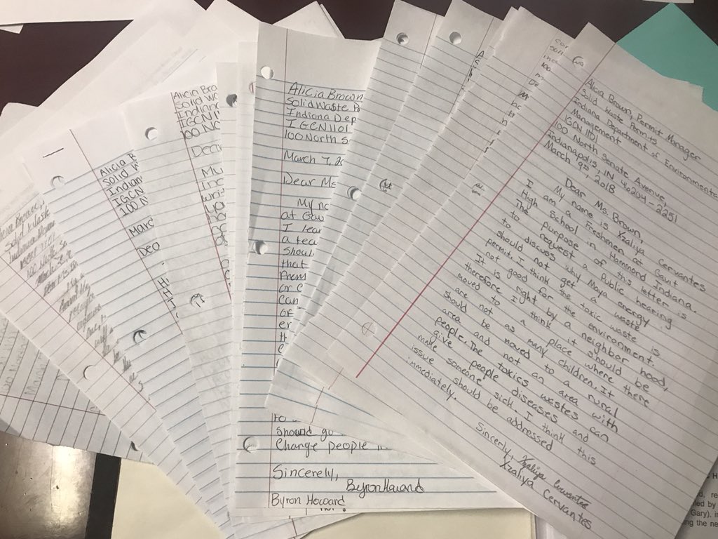SteelCity219's tweet photo. 310 of our comments come from our children of Steel City, Gary Lighthouse and Hammond Gavit- a true testament of solidarity and collective power of our young people standing up against this environmental injustice in our community! #Power #WeAreSteelCityStrong #GaryMatters https://t.co/e51VjclRCR