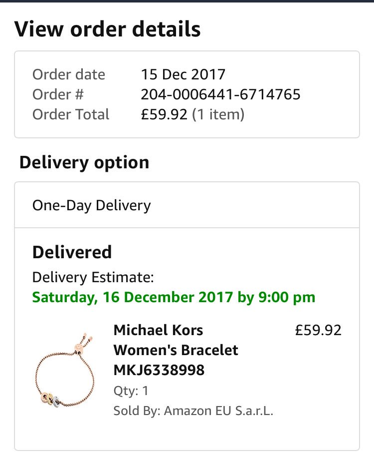HeathArchTech's tweet photo. @AmazonUK this broke after 3 months @MichaelKors bracelet. It just fell off my wife’s wrist while walking through the house. https://t.co/xZjOnBcRVo