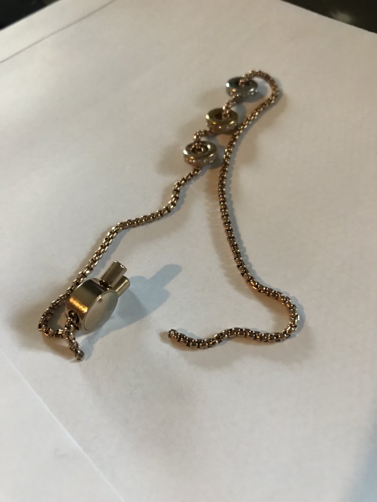 HeathArchTech's tweet photo. @AmazonUK this broke after 3 months @MichaelKors bracelet. It just fell off my wife’s wrist while walking through the house. https://t.co/xZjOnBcRVo