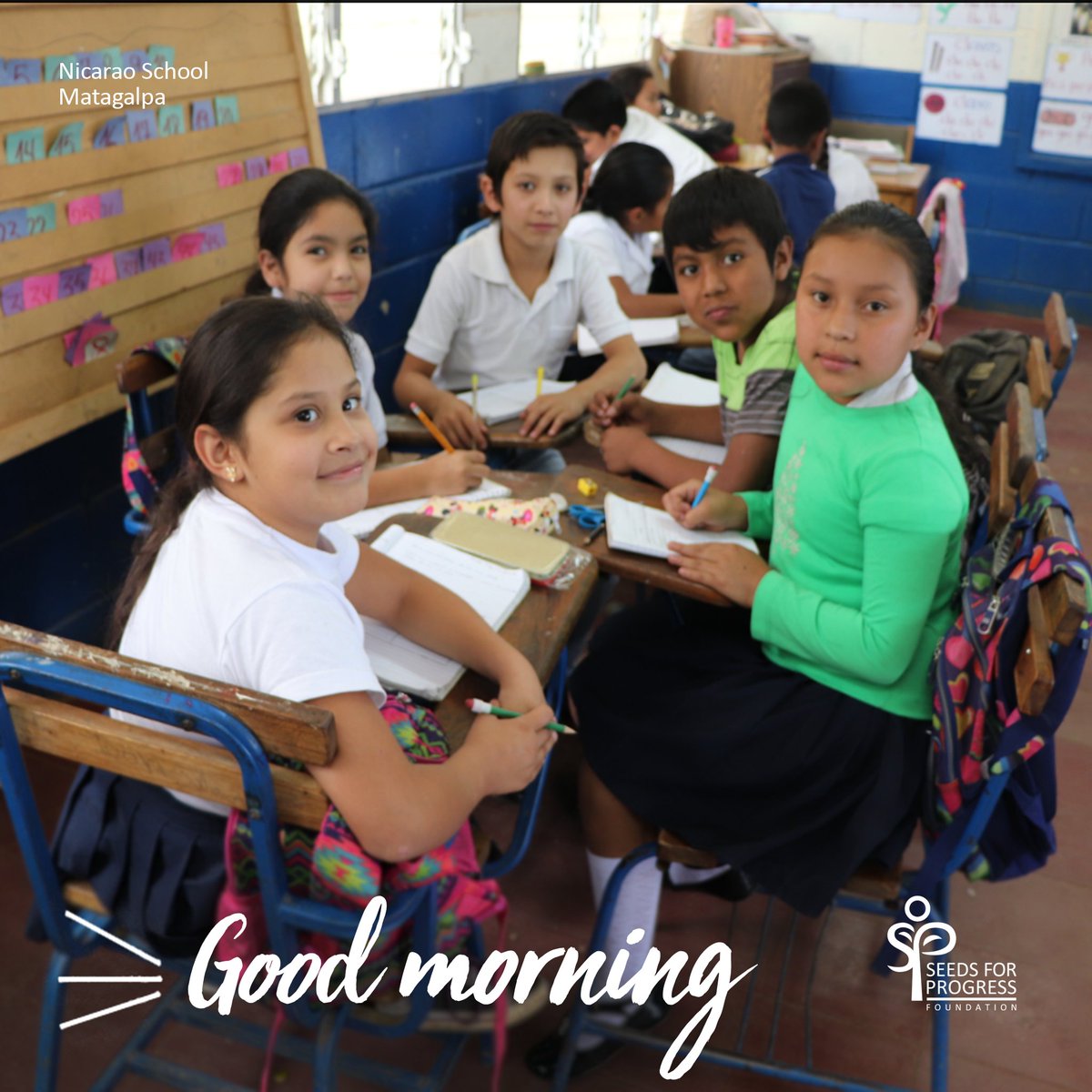 #Students of Nicarao School are ready for their #Math Class.
#MondayMotivation #learnisfun #learning #Nicaragua #school