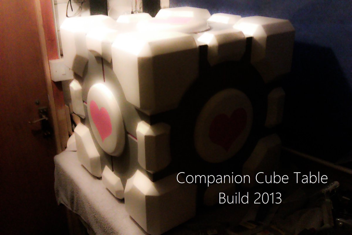 LeighKemp2's tweet image. My Companion Cube Table Build. Finished 5 years ago today. 
youtu.be/W2J-5R-ax3k
#Valve #Portal #companioncube #gamers #MondayMotivations