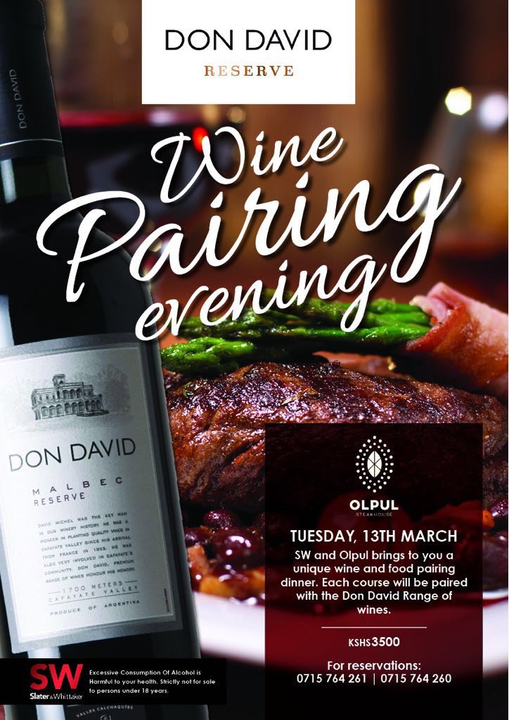 goplacesdigital's tweet photo. #WinePairingEvening @olpulsteakhouse @TwoRivers_KE #DonDavidRangeOfWines Happening Tomorrow @CKirubi @thewineshopken1 @foodandwine @WineGalleryKe #FoodAndWine #GoOlpul #Oenophiles #DonDavidWines
You Can't-Miss Out! https://t.co/ccABLf1Vwl