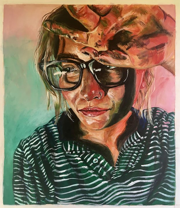 MikeLaubAvon's tweet photo. Mallory Stowe's "Jamie" painting has win a place in the Ohio Governor's Youth Art Show!!  One of only 300 in the state. Well done Mallory!!!#eagleproud https://t.co/hhQSjTllII