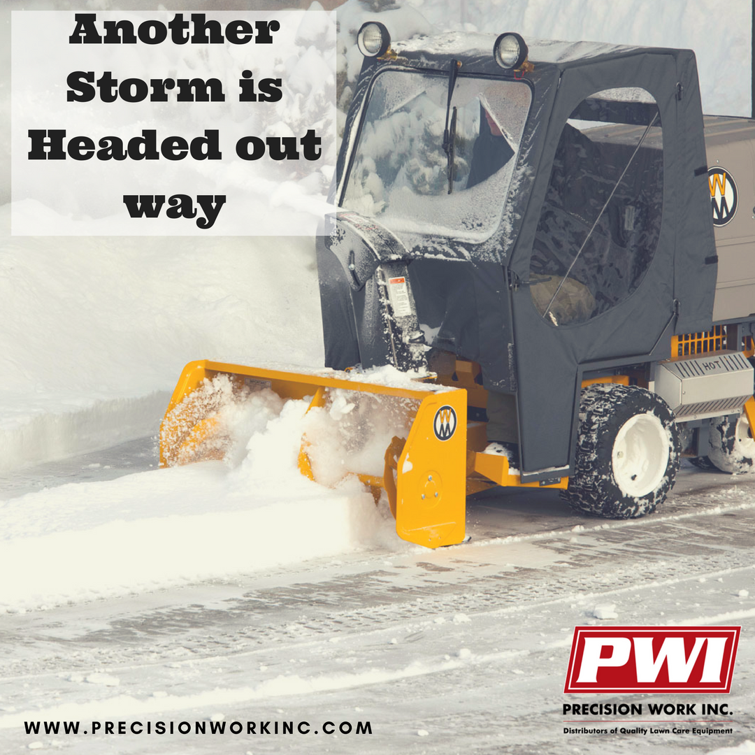 precisionwork's tweet photo. Bust out the snow cabs and blowers because winter is still here! #snow #SnowStorm #neverendingwinter #WhyWalker #walker #snowblower #winter https://t.co/4PQOfNLtLR